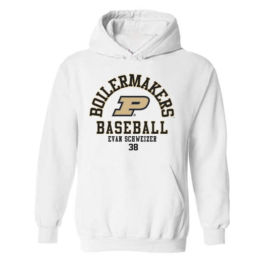 Purdue - NCAA Baseball : Evan Schweizer - Classic Fashion Shersey Hooded Sweatshirt-0