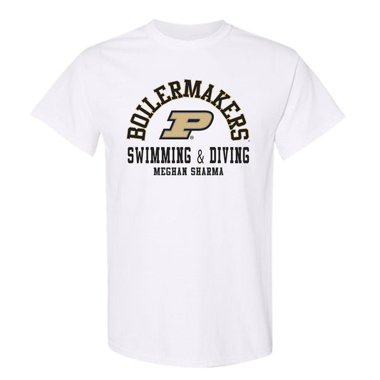 Purdue - NCAA Women's Swimming & Diving : Meghan Sharma - Classic Fashion Shersey T-Shirt-0