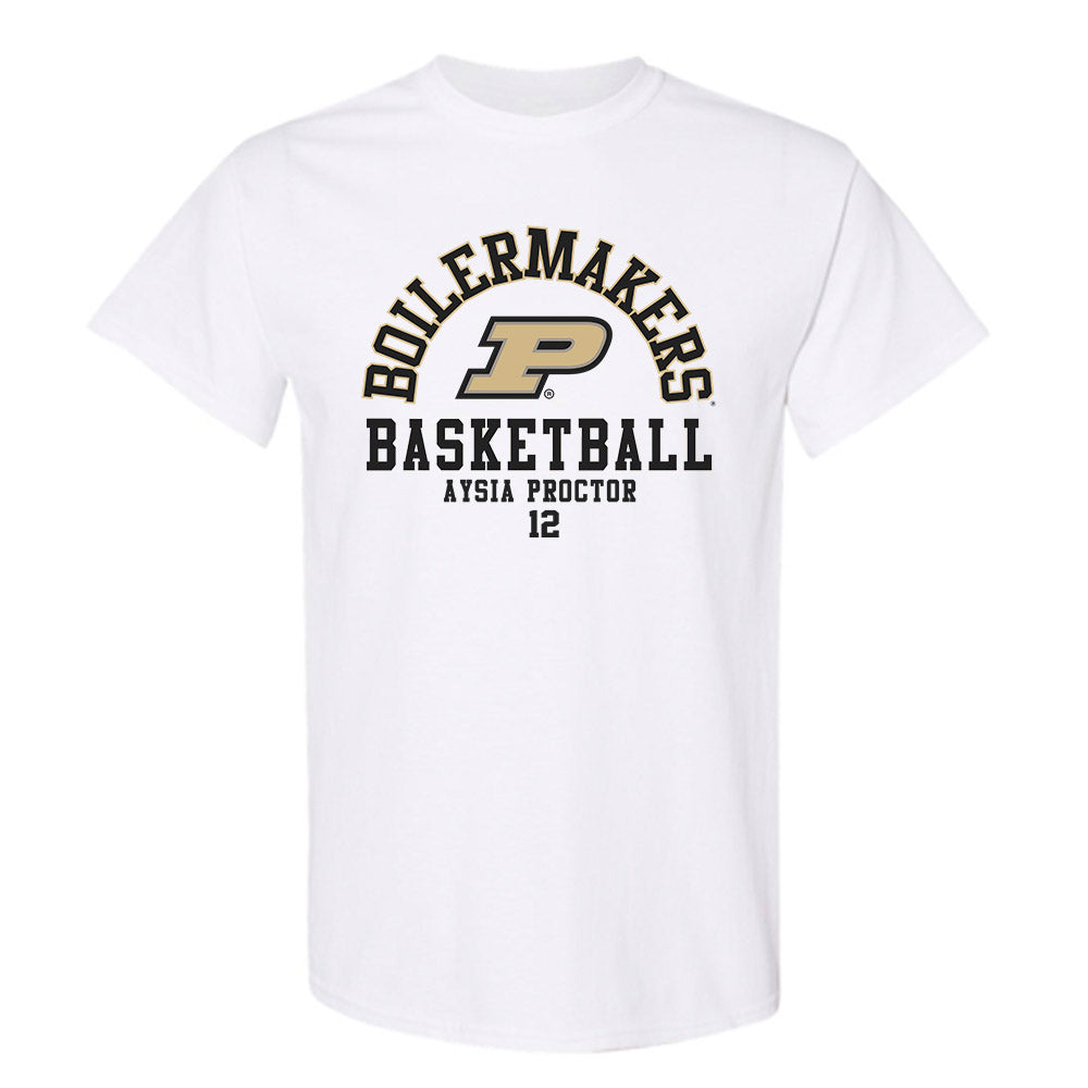 Purdue - NCAA Women's Basketball : Aysia Proctor - Classic Fashion Shersey T-Shirt-0
