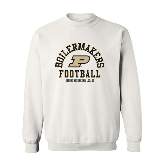 Purdue - NCAA Football : Jacobo Echeverria Lozano - Classic Fashion Shersey Crewneck Sweatshirt-0