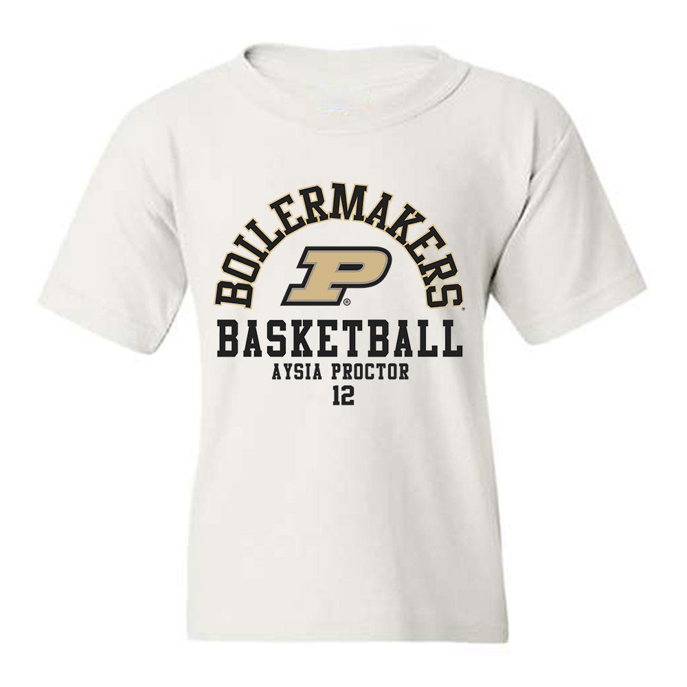 Purdue - NCAA Women's Basketball : Aysia Proctor - Classic Fashion Shersey Youth T-Shirt-0
