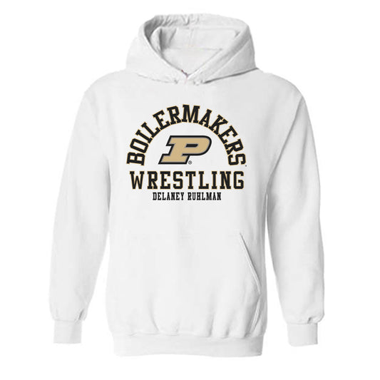 Purdue - NCAA Wrestling : Delaney Ruhlman - Classic Fashion Shersey Hooded Sweatshirt-0