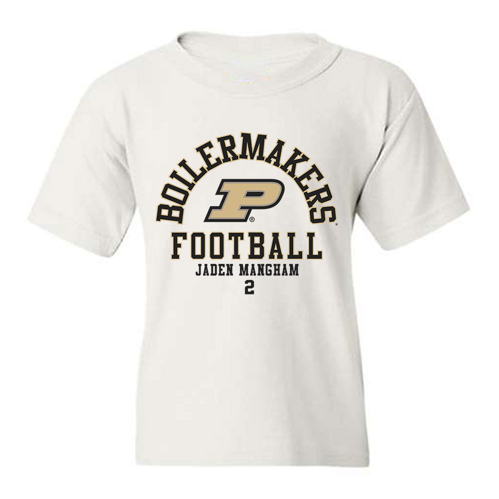 Purdue - NCAA Football : Jaden Mangham - Classic Fashion Shersey Youth T-Shirt-0