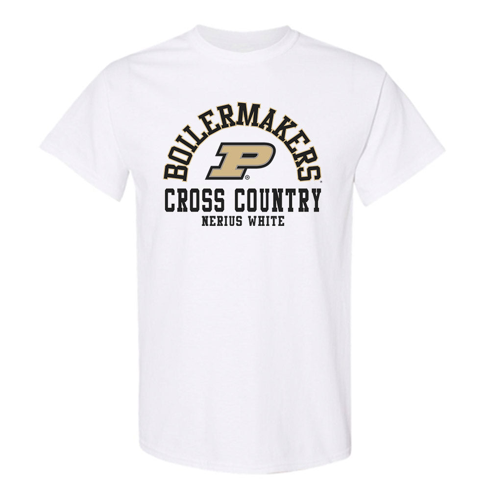 Purdue - NCAA Men's Cross Country : Nerius White - Classic Fashion Shersey T-Shirt