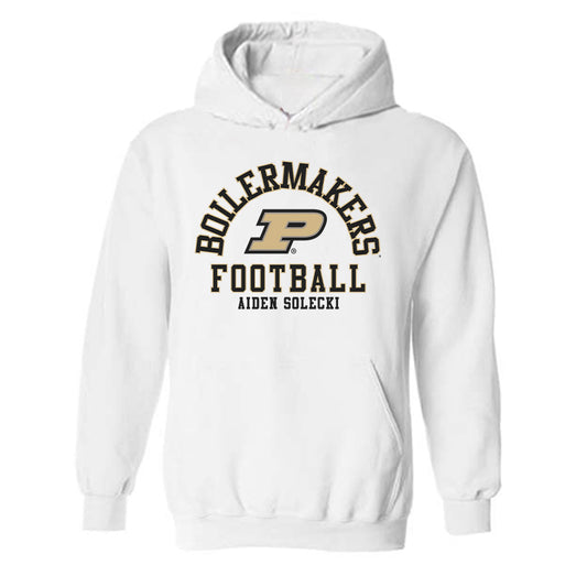 Purdue - NCAA Football : Aiden Solecki - Classic Fashion Shersey Hooded Sweatshirt-0