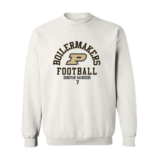 Purdue - NCAA Football : Donovan Saunders - Classic Fashion Shersey Crewneck Sweatshirt-0