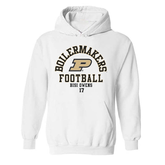 Purdue - NCAA Football : Bisi Owens - Classic Fashion Shersey Hooded Sweatshirt-0