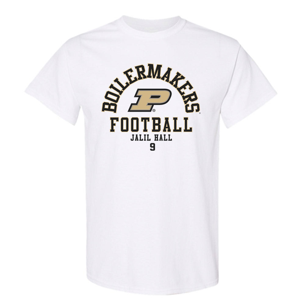 Purdue - NCAA Football : jalil hall - Classic Fashion Shersey T-Shirt-0