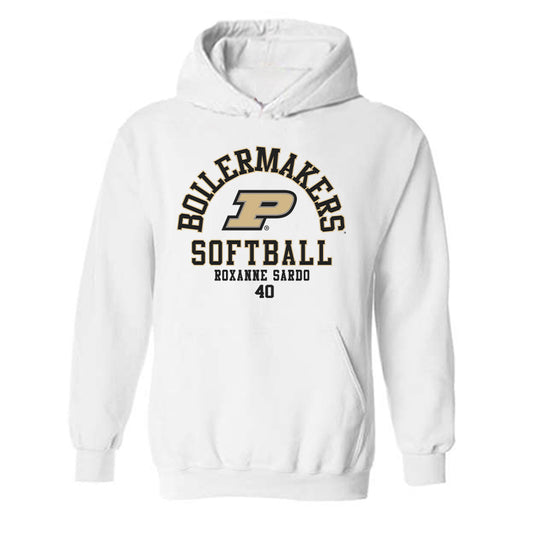 Purdue - NCAA Softball : Roxanne Sardo - Classic Fashion Shersey Hooded Sweatshirt-0