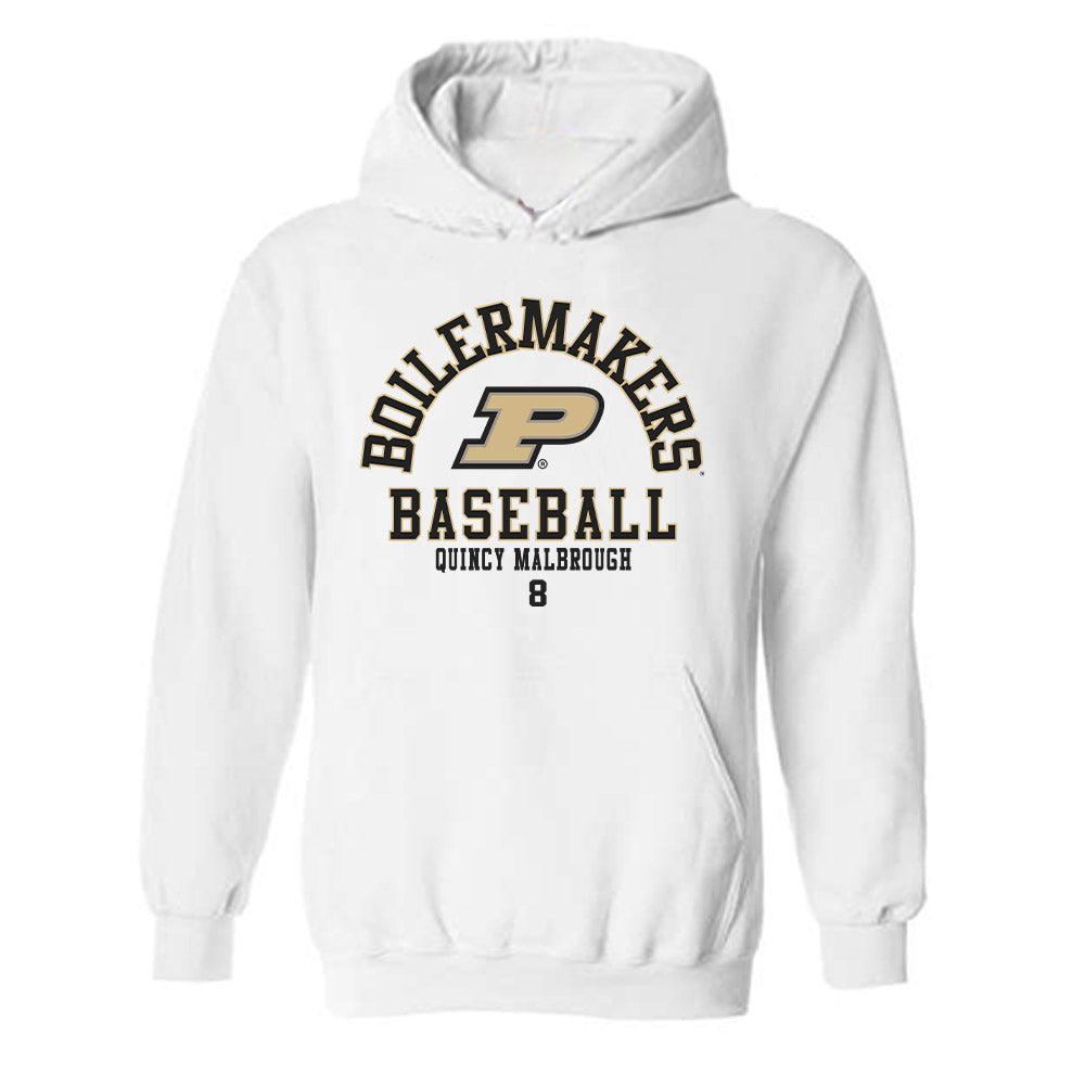 Purdue - NCAA Baseball : Quincy Malbrough - Classic Fashion Shersey Hooded Sweatshirt-0