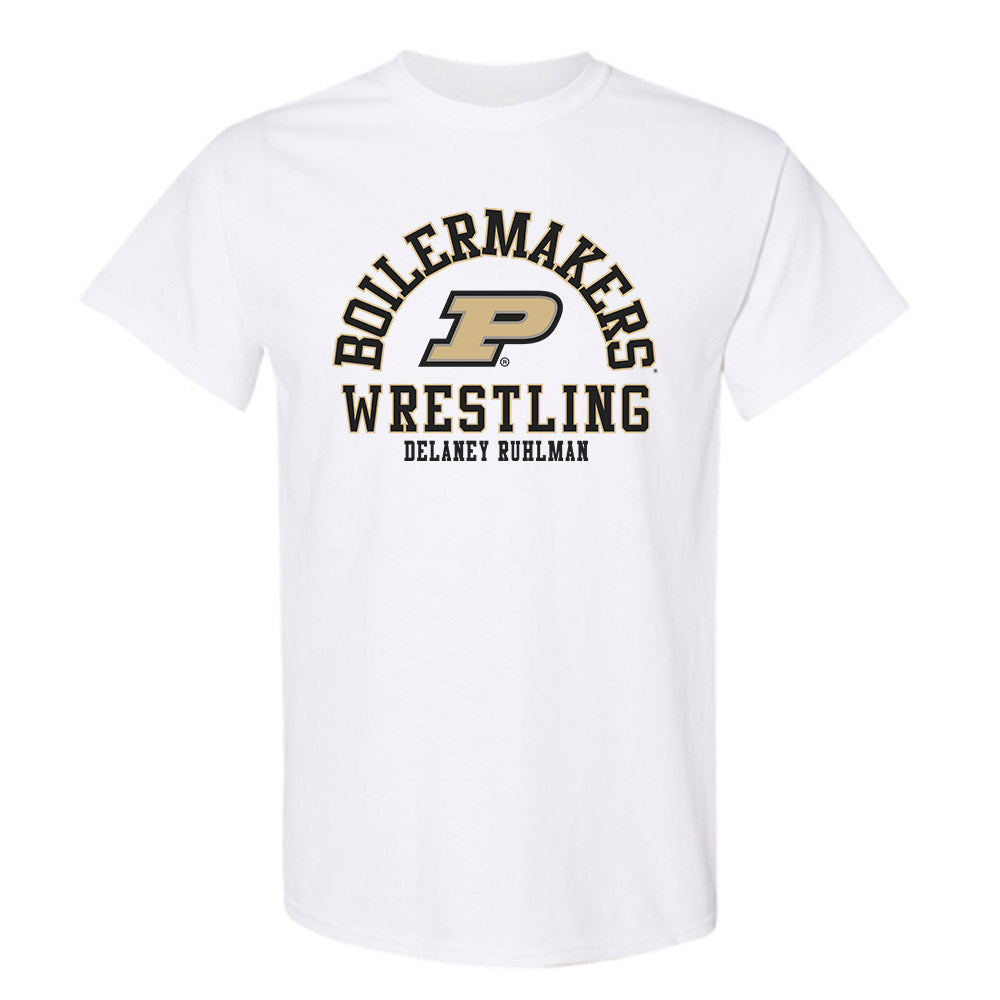 Purdue - NCAA Wrestling : Delaney Ruhlman - Classic Fashion Shersey T-Shirt-0