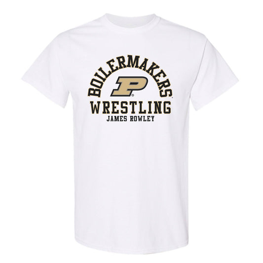Purdue - NCAA Wrestling : James Rowley - Classic Fashion Shersey T-Shirt-0