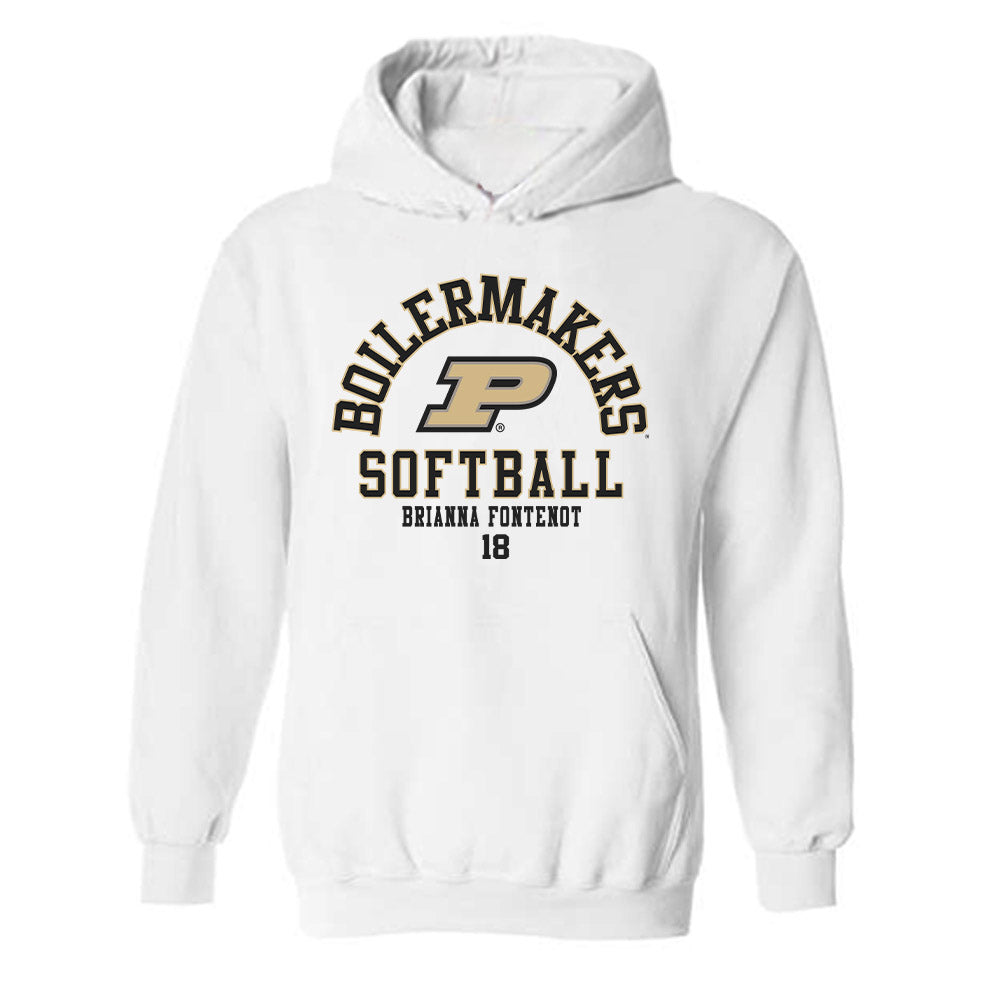 Purdue - NCAA Softball : Brianna Fontenot - Classic Fashion Shersey Hooded Sweatshirt-0