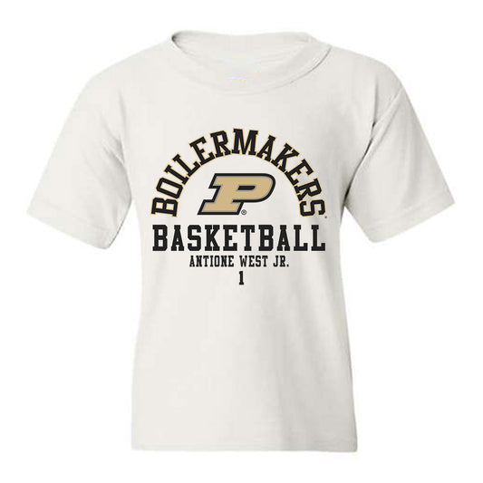 Purdue - NCAA Men's Basketball : Antione West Jr. - Classic Fashion Shersey Youth T-Shirt-0