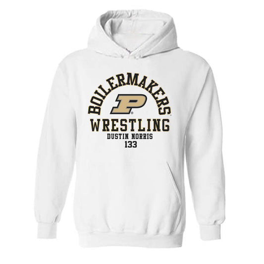 Purdue - NCAA Wrestling : Dustin Norris - Classic Fashion Shersey Hooded Sweatshirt-0
