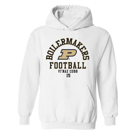 Purdue - NCAA Football : Vi'Naz Cobb - Classic Fashion Shersey Hooded Sweatshirt-0