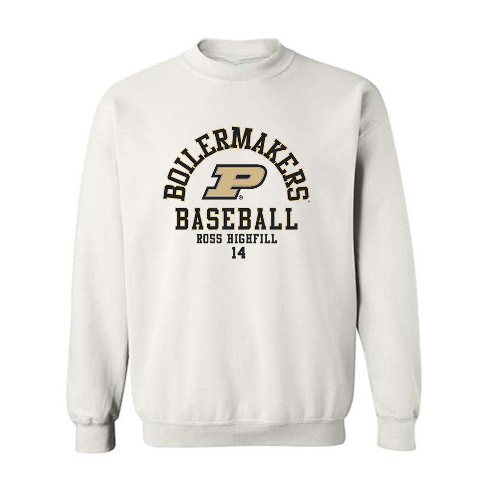 Purdue - NCAA Baseball : Ross Highfill - Classic Fashion Shersey Crewneck Sweatshirt-0