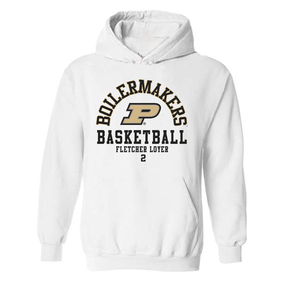 Purdue - NCAA Men's Basketball : Fletcher Loyer - Classic Fashion Shersey Hooded Sweatshirt-0