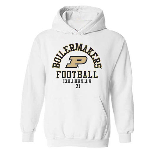 Purdue - NCAA Football : Terrell Berryhill jr - Classic Fashion Shersey Hooded Sweatshirt-0