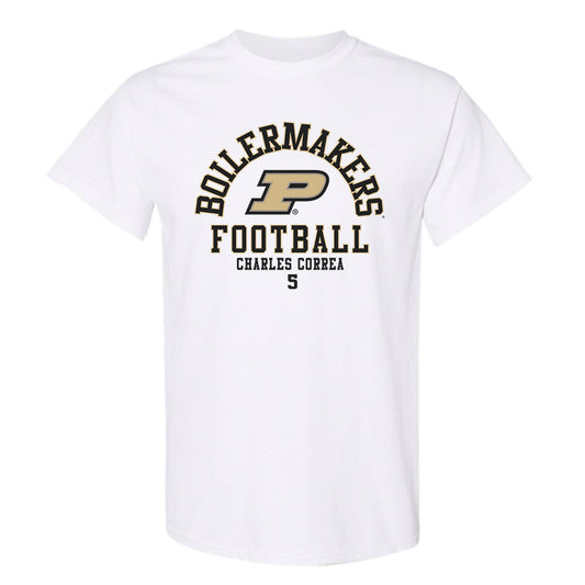 Purdue - NCAA Football : Charles Correa - Classic Fashion Shersey T-Shirt-0