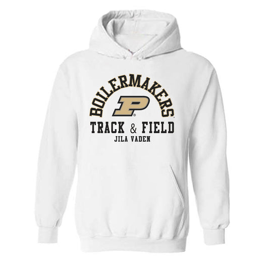Purdue - NCAA Women's Track & Field : Jila Vaden - Classic Fashion Shersey Hooded Sweatshirt-0