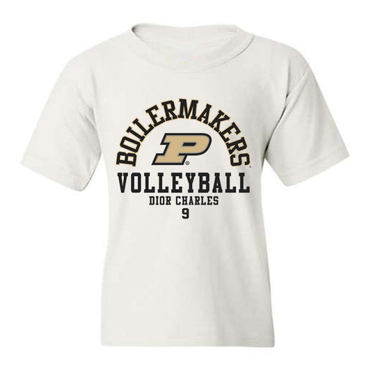 Purdue - NCAA Women's Volleyball : Dior Charles - Classic Fashion Shersey Youth T-Shirt-0