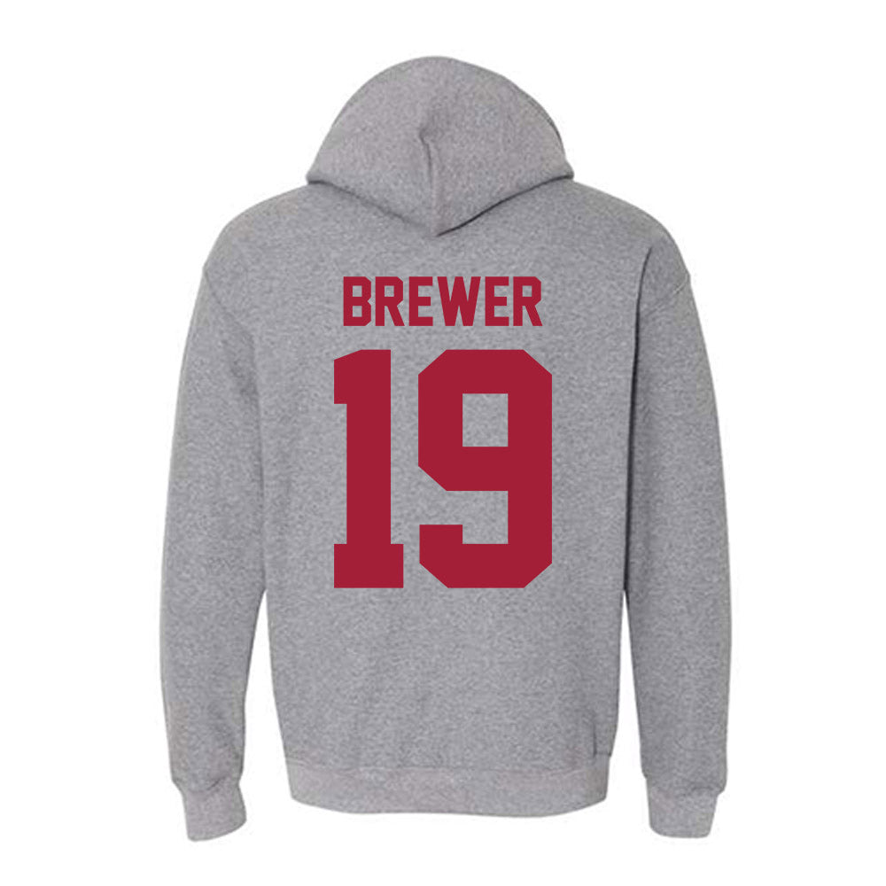 Stanford - NCAA Softball : Anna Brewer - Sports Shersey Hooded Sweatshirt-1