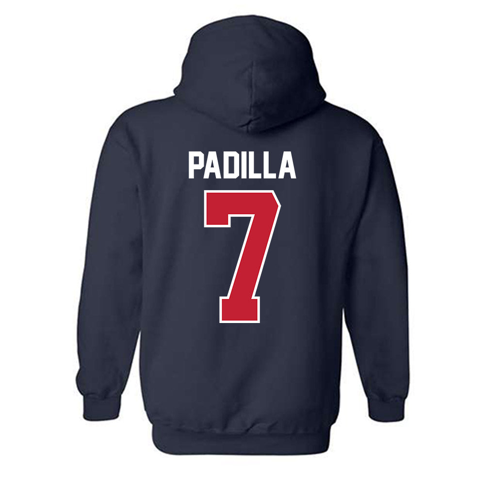 St. Johns - NCAA Men's Soccer : Ezekiel Padilla - Classic Shersey Hooded Sweatshirt-1