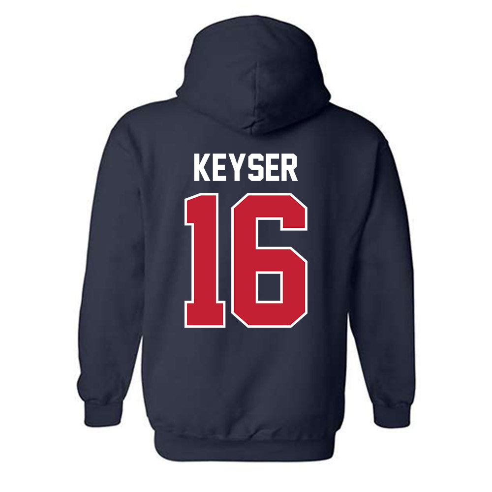 St. Johns - NCAA Men's Lacrosse : Maclin Keyser - Classic Shersey Hooded Sweatshirt-1