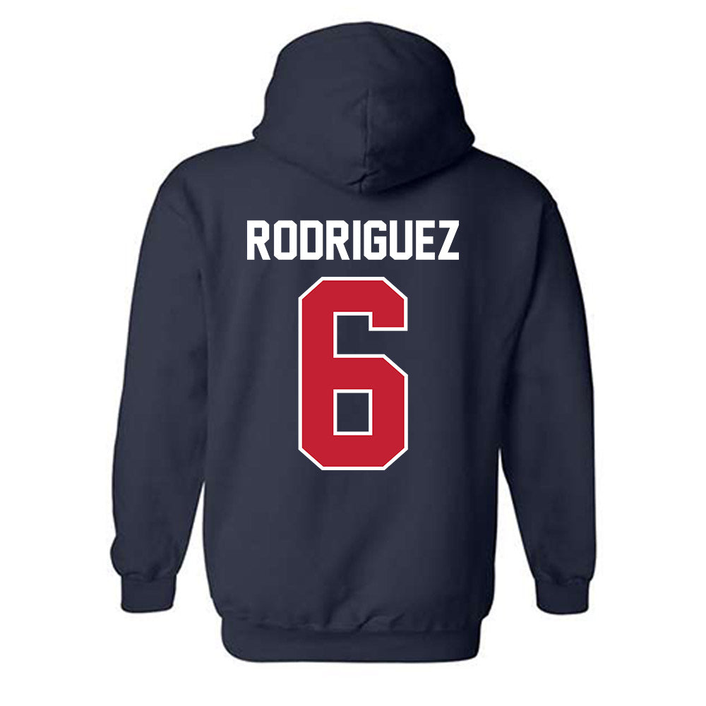 St. Johns - NCAA Baseball : Lewis Rodriguez - Classic Shersey Hooded Sweatshirt-1
