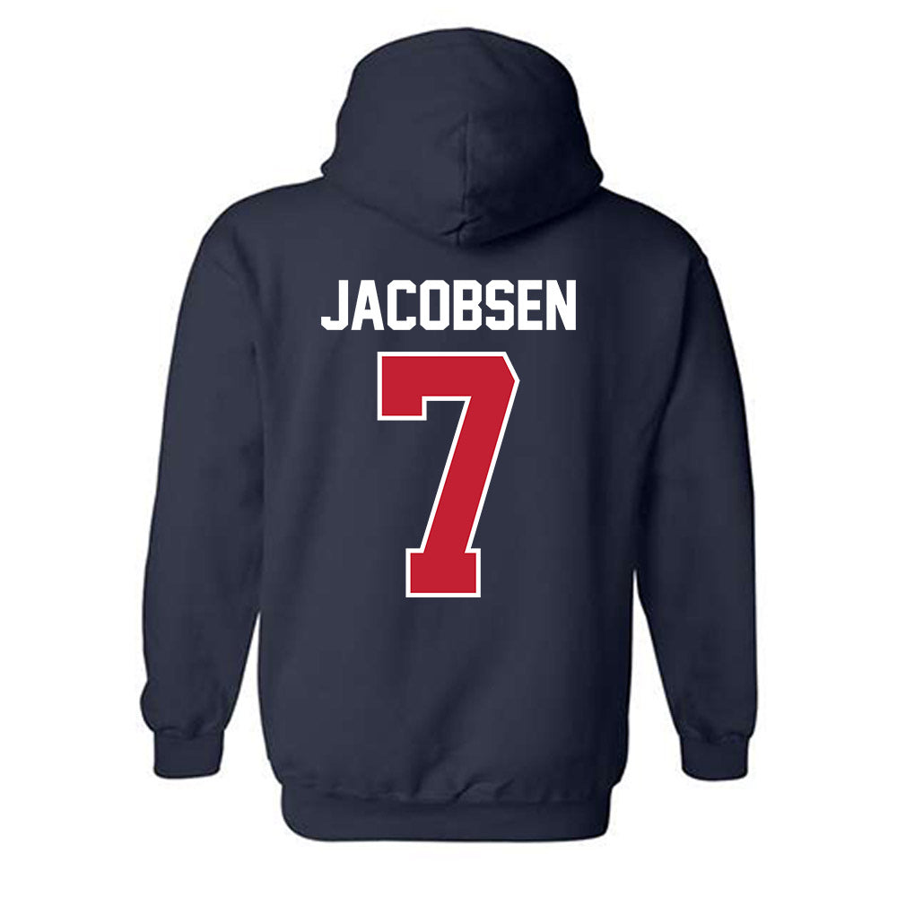 St. Johns - NCAA Baseball : Robert Jacobsen - Classic Shersey Hooded Sweatshirt-1