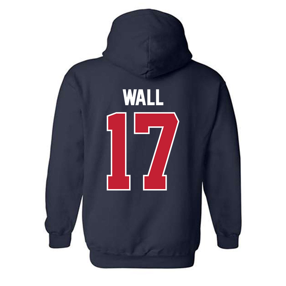 St. Johns - NCAA Baseball : Carter Wall - Classic Shersey Hooded Sweatshirt-1