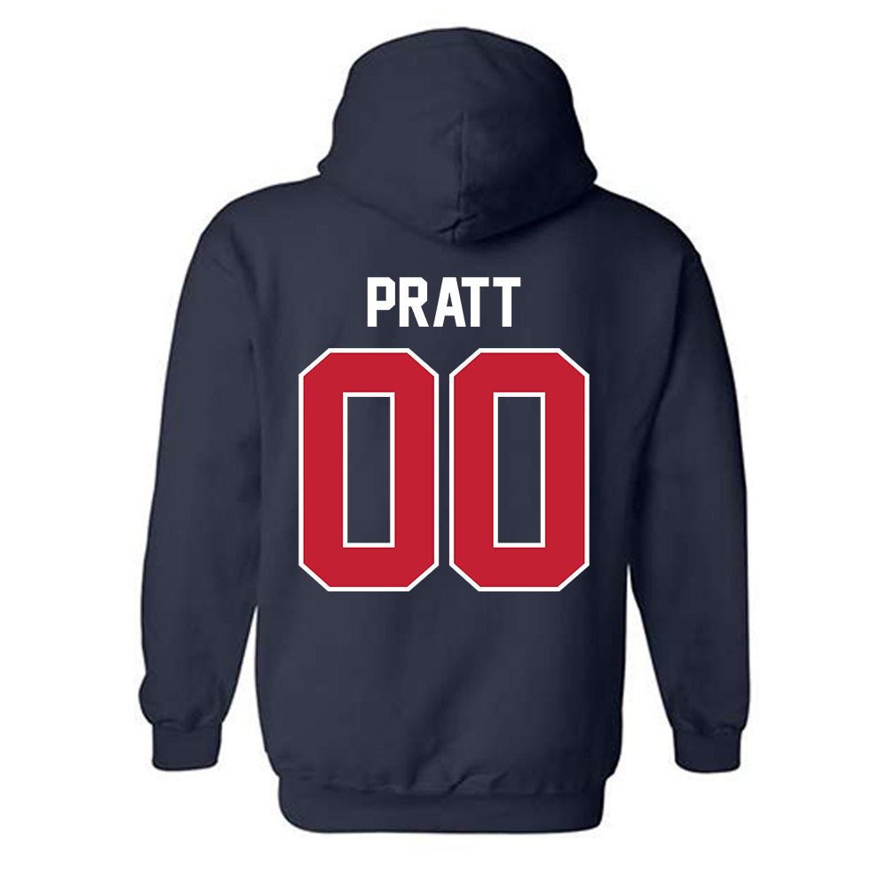 St. Johns - NCAA Men's Soccer : Dominic Pratt - Classic Shersey Hooded Sweatshirt-1