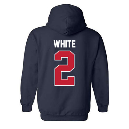 St. Johns - NCAA Women's Volleyball : Kendall White - Classic Shersey Hooded Sweatshirt-1