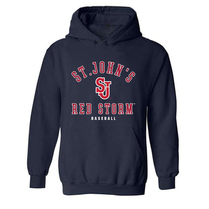 St. Johns - NCAA Baseball : Sean Britt - Classic Shersey Hooded Sweatshirt-0