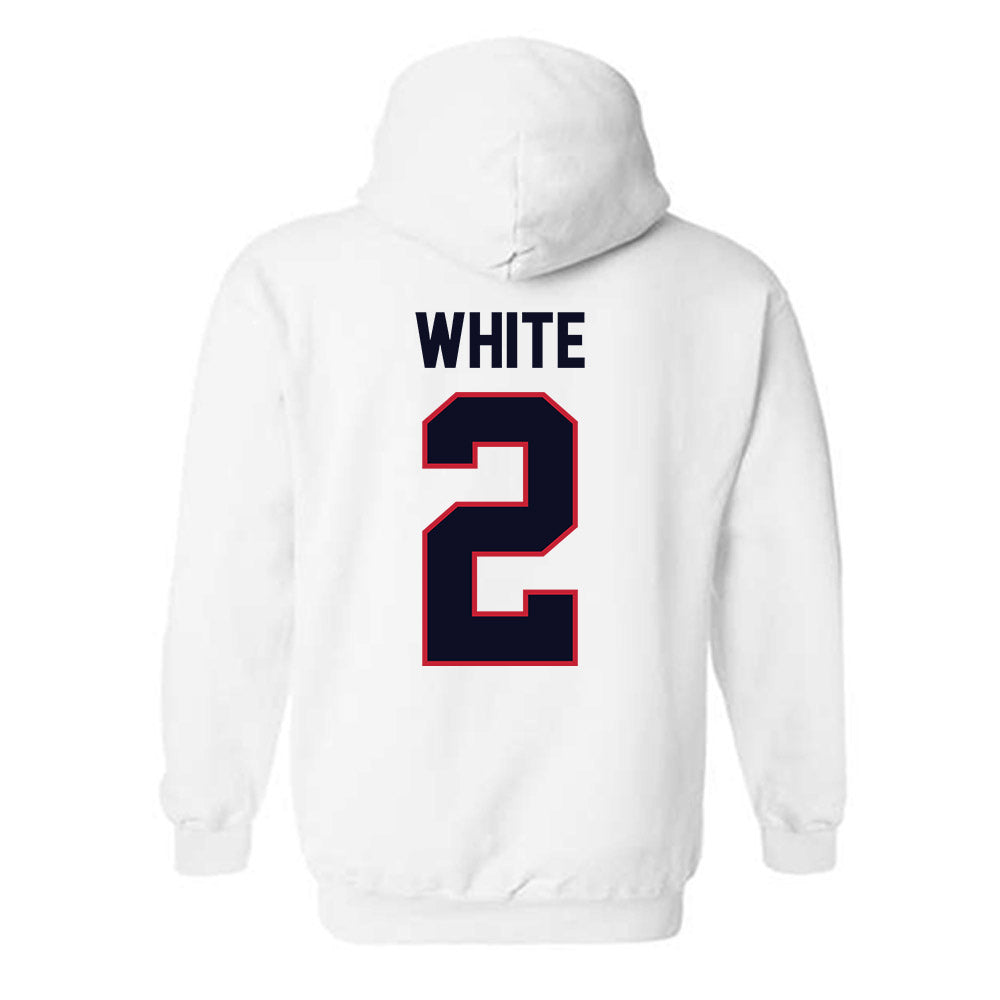 St. Johns - NCAA Women's Volleyball : Kendall White - Classic Shersey Hooded Sweatshirt-1