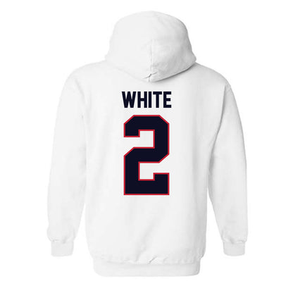 St. Johns - NCAA Women's Volleyball : Kendall White - Classic Shersey Hooded Sweatshirt-1