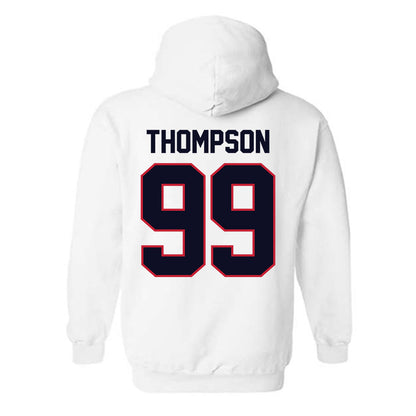 St. Johns - NCAA Men's Lacrosse : Jackson Thompson - Classic Shersey Hooded Sweatshirt-1