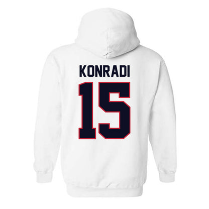 St. Johns - NCAA Men's Lacrosse : Cam Konradi - Classic Shersey Hooded Sweatshirt-1