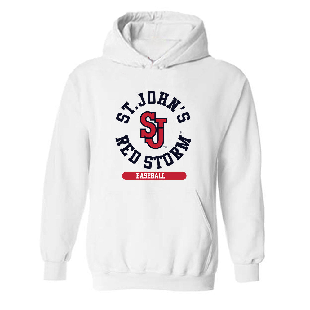 St. Johns - NCAA Baseball : Evan Hoeckele - Classic Shersey Hooded Sweatshirt-0