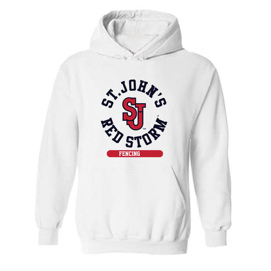 St. Johns - NCAA Women's Fencing : Mokshada Choudhary - Classic Shersey Hooded Sweatshirt-0