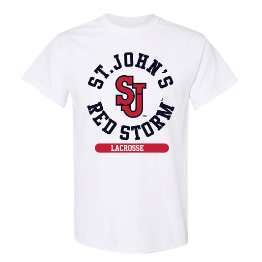 St. Johns - NCAA Men's Lacrosse : Henry Coke - Classic Shersey T-Shirt-0