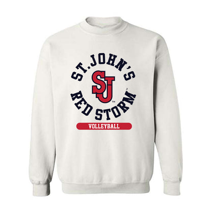 St. Johns - NCAA Women's Volleyball : Kendall White - Classic Shersey Crewneck Sweatshirt-0