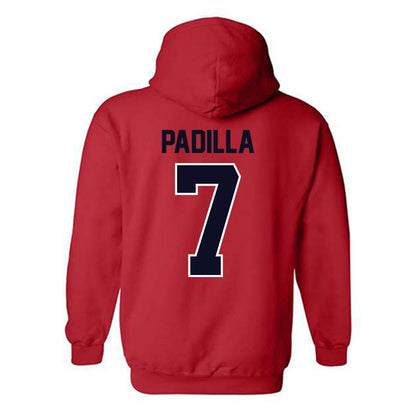 St. Johns - NCAA Men's Soccer : Ezekiel Padilla - Classic Shersey Hooded Sweatshirt-1