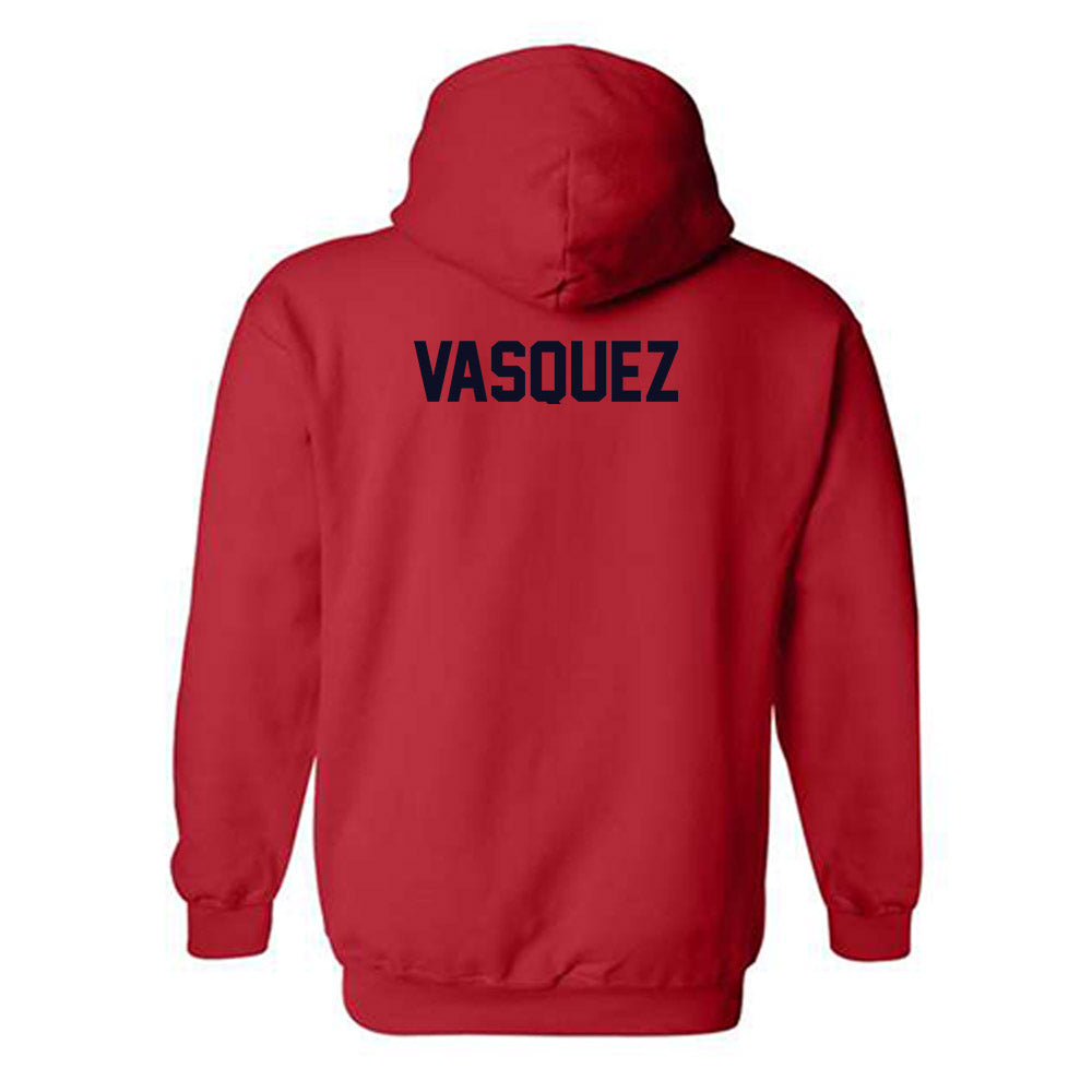 St. Johns - NCAA Women's Track & Field : Hailie Vasquez - Classic Shersey Hooded Sweatshirt-1