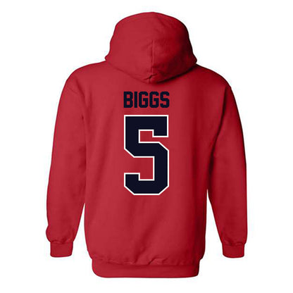 St. Johns - NCAA Men's Soccer : Antonio Biggs - Classic Shersey Hooded Sweatshirt-1