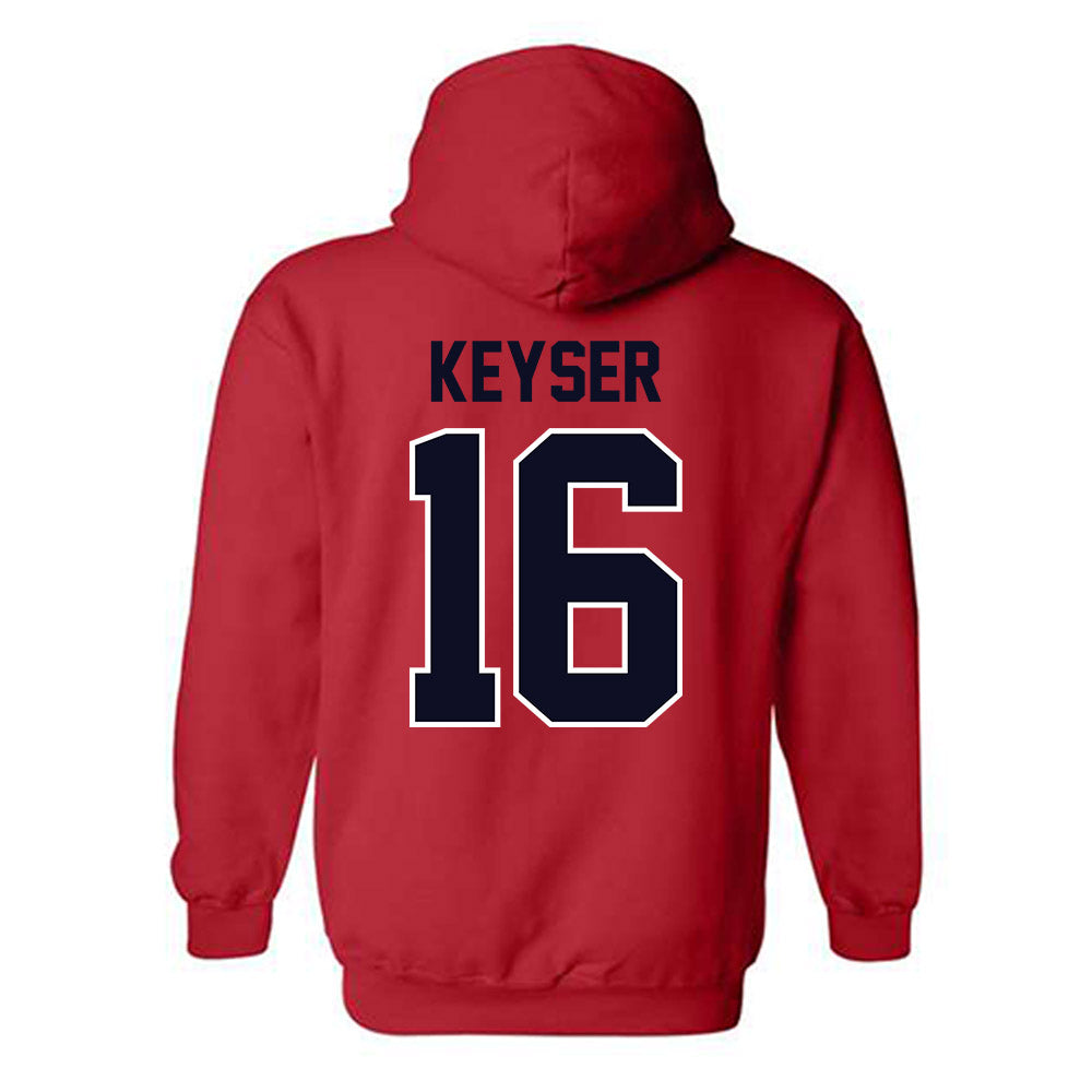 St. Johns - NCAA Men's Lacrosse : Maclin Keyser - Classic Shersey Hooded Sweatshirt-1