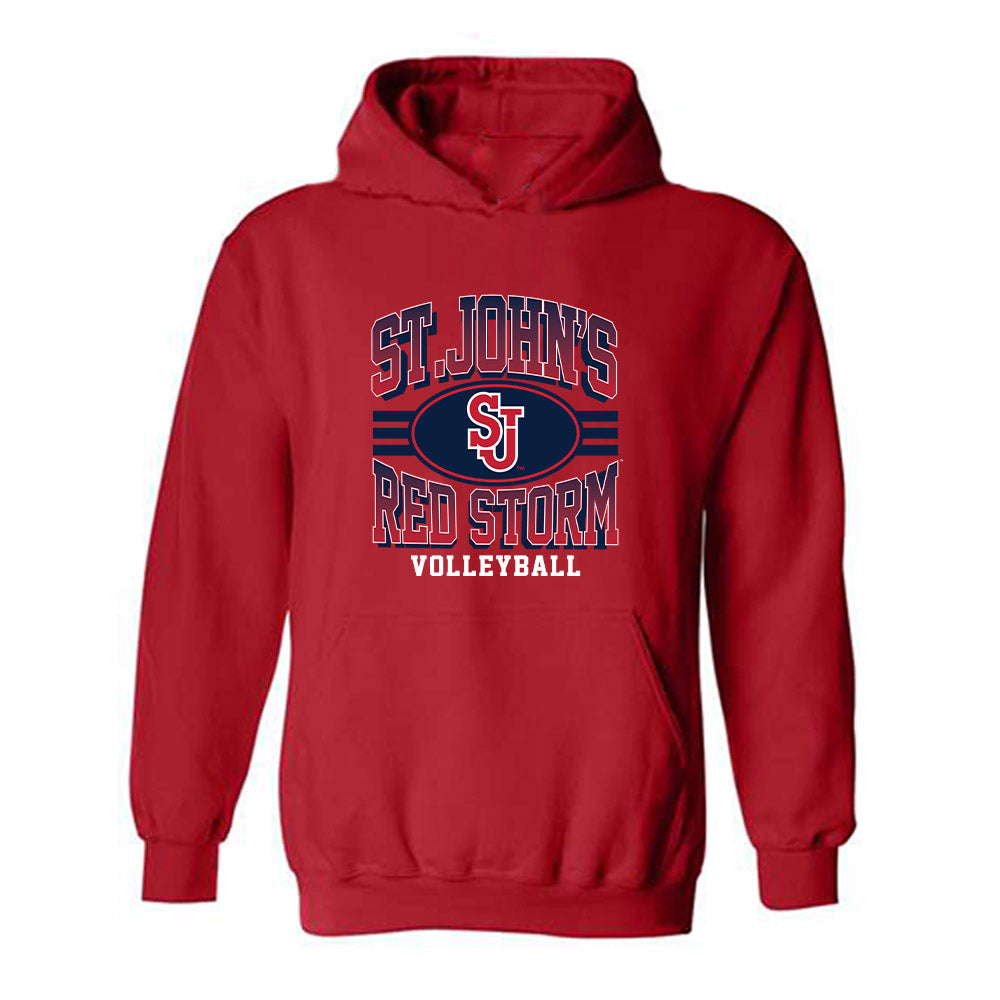 St. Johns - NCAA Women's Volleyball : Katianna Mejia - Classic Shersey Hooded Sweatshirt-0