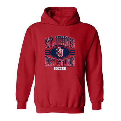 St. Johns - NCAA Women's Soccer : Carly Schuler - Classic Shersey Hooded Sweatshirt-0