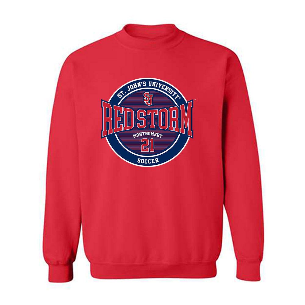 St. Johns - NCAA Men's Soccer : Jayden Montgomery - Classic Fashion Shersey Crewneck Sweatshirt-0